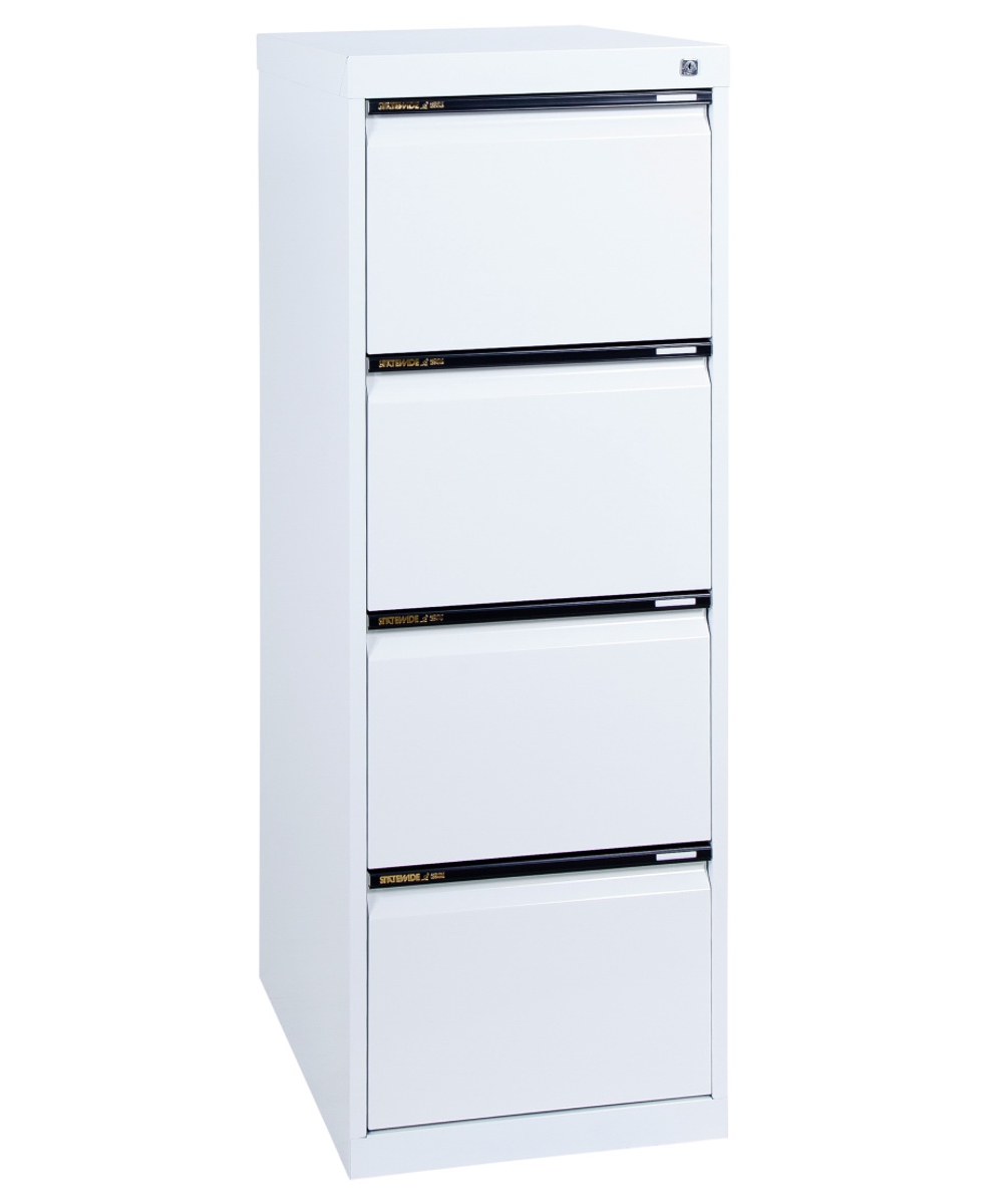 Statewide 4 Drawer Filing Cabinet White