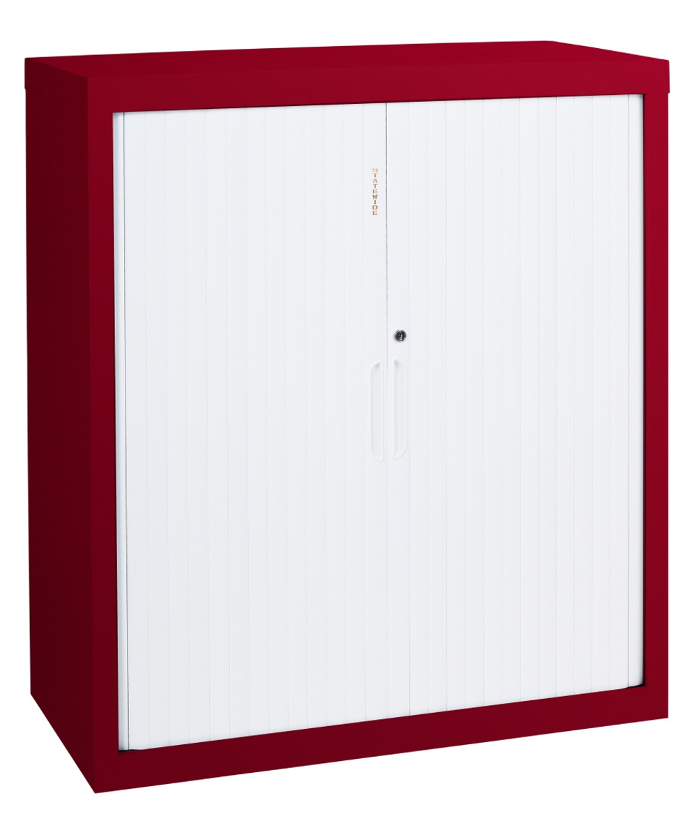 Statewide Tambour Cabinet 1200 High Burgundy