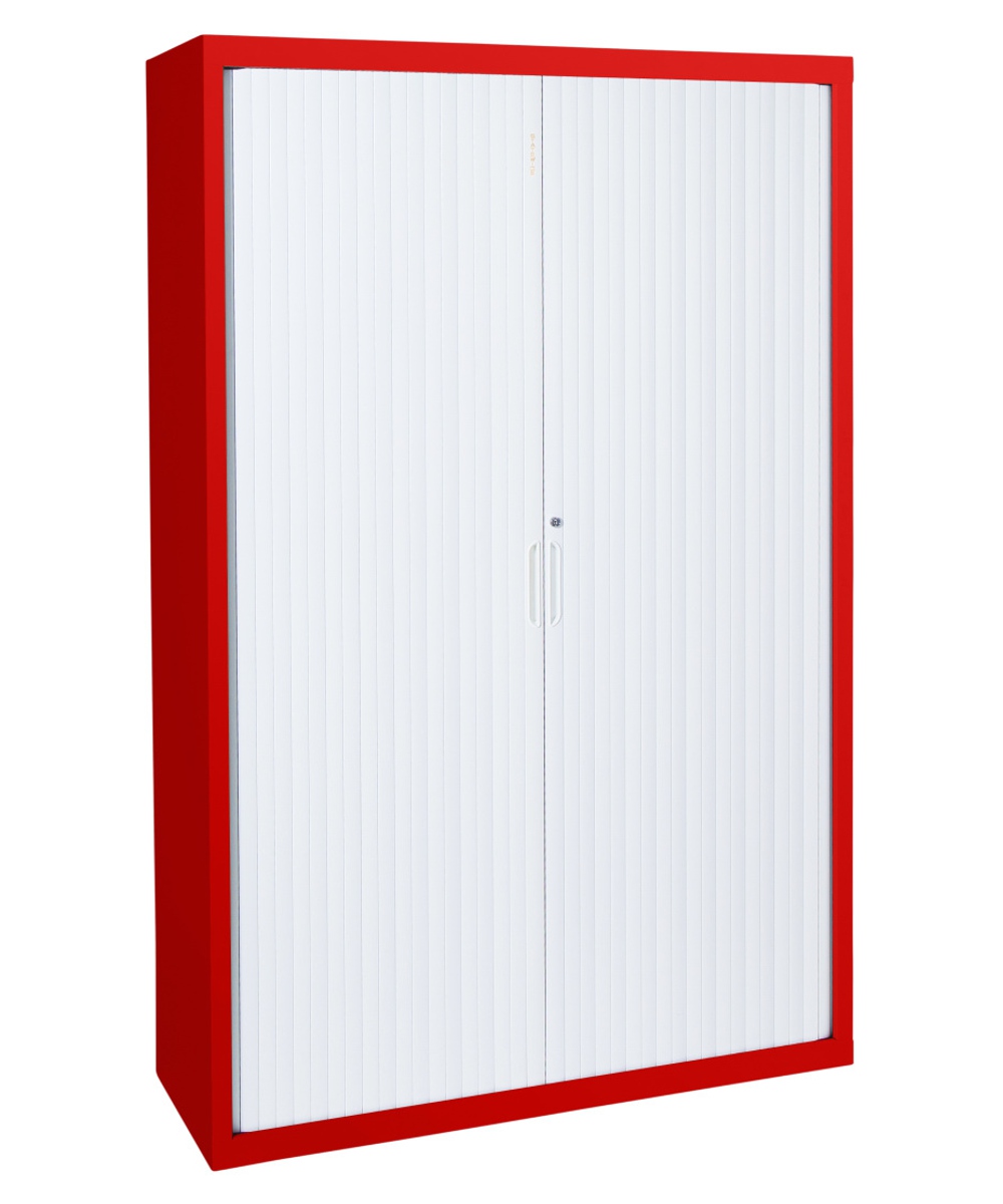 Statewide Tambour Cabinet 1850 High Signal Red