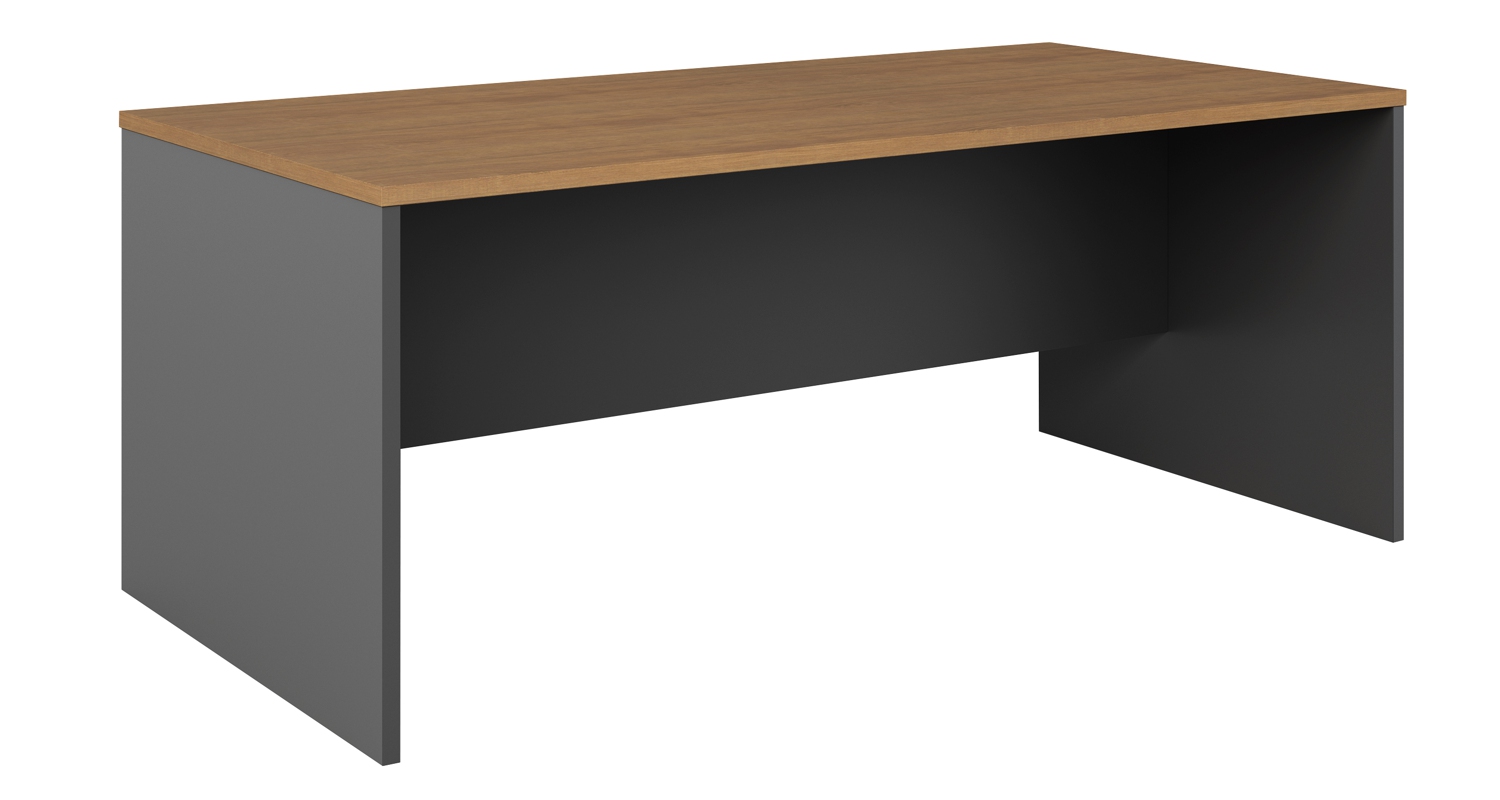 OM Range Regal Walnut and Charcoal Desk 1800×900