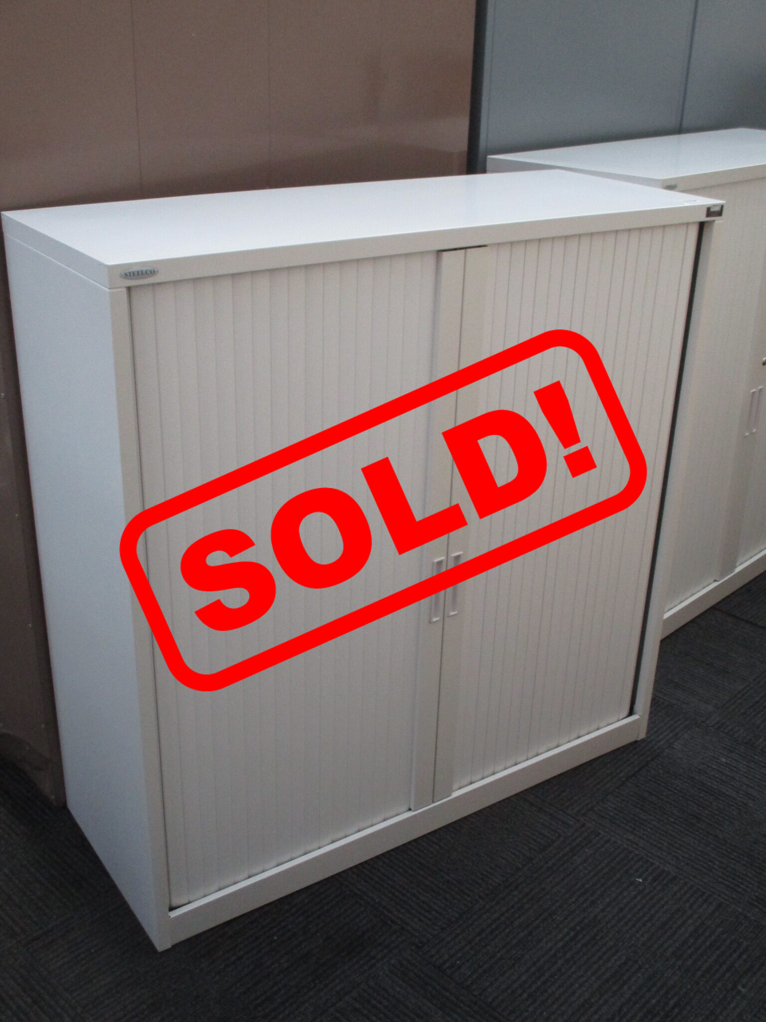 Steelco Tambour Cabinets 1200×1200 $390