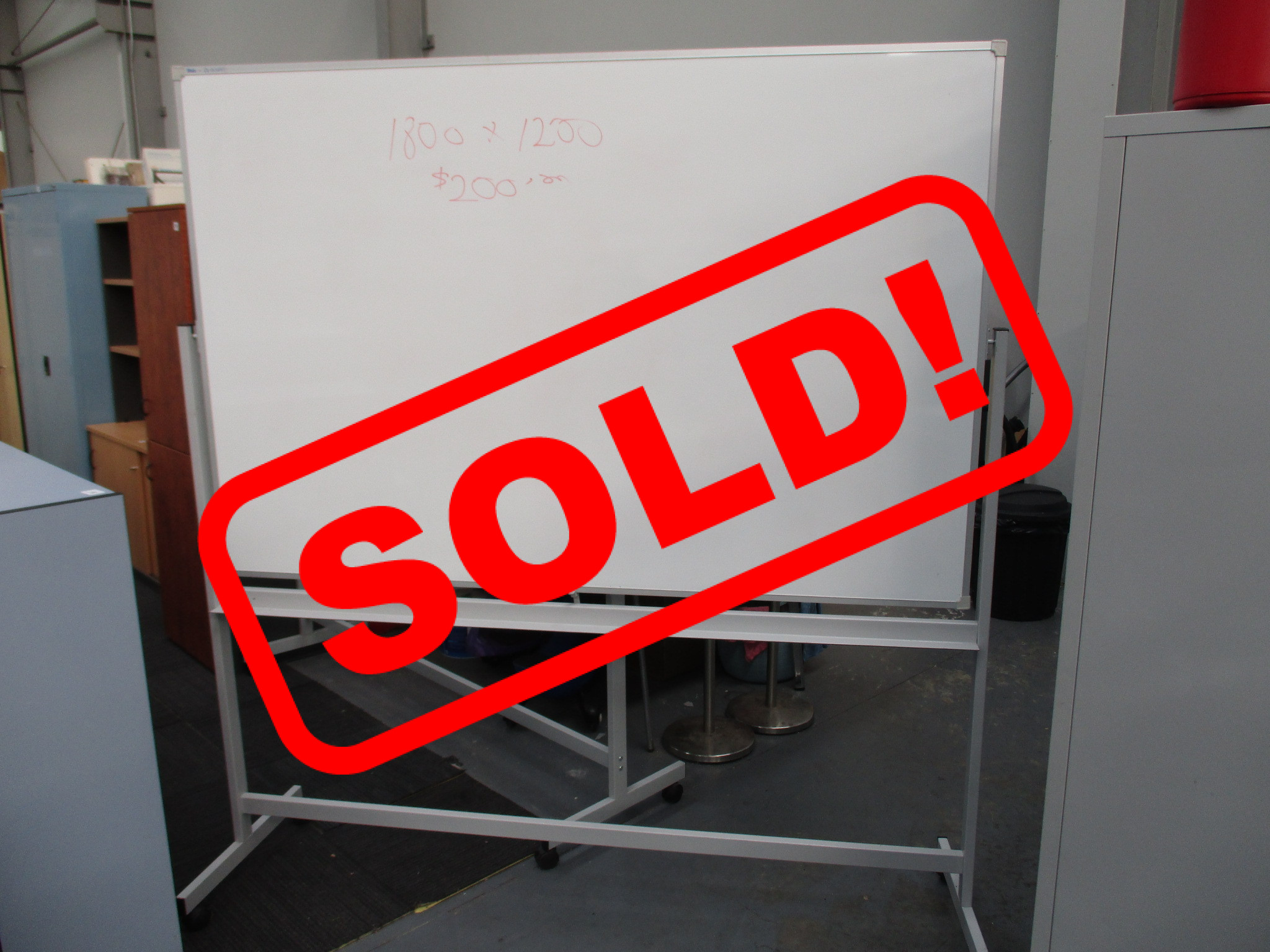 Mobile Whiteboards 1800×1200 $200