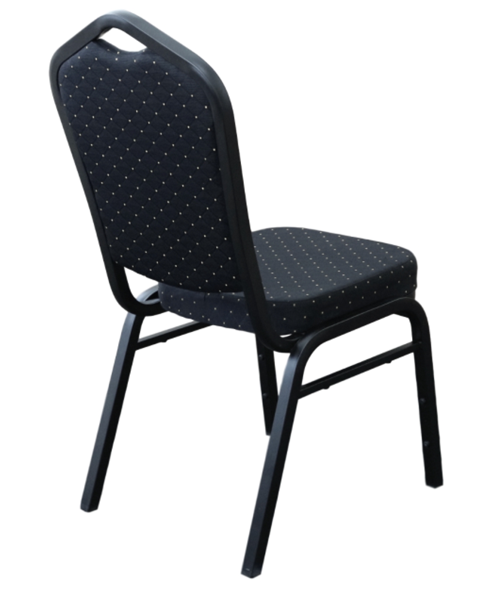 Function Chair Black Fabric with Gold Fleck (2)