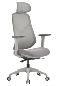 Ivory Mesh Executive Chair