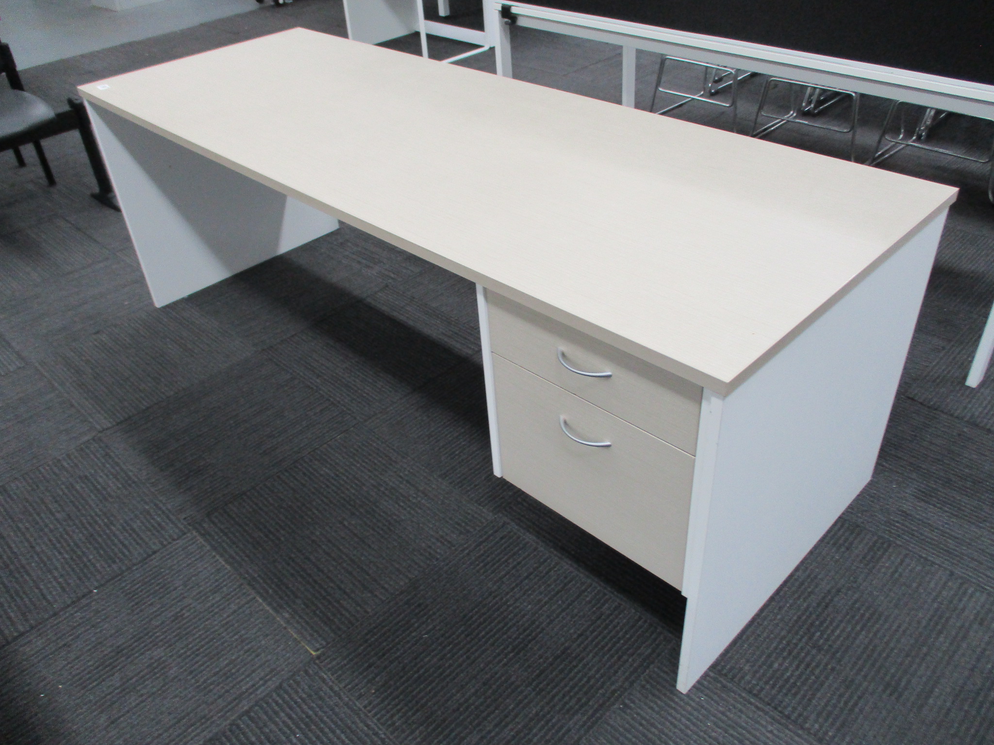 Oyster Linea and White Desk 2100×750 $390