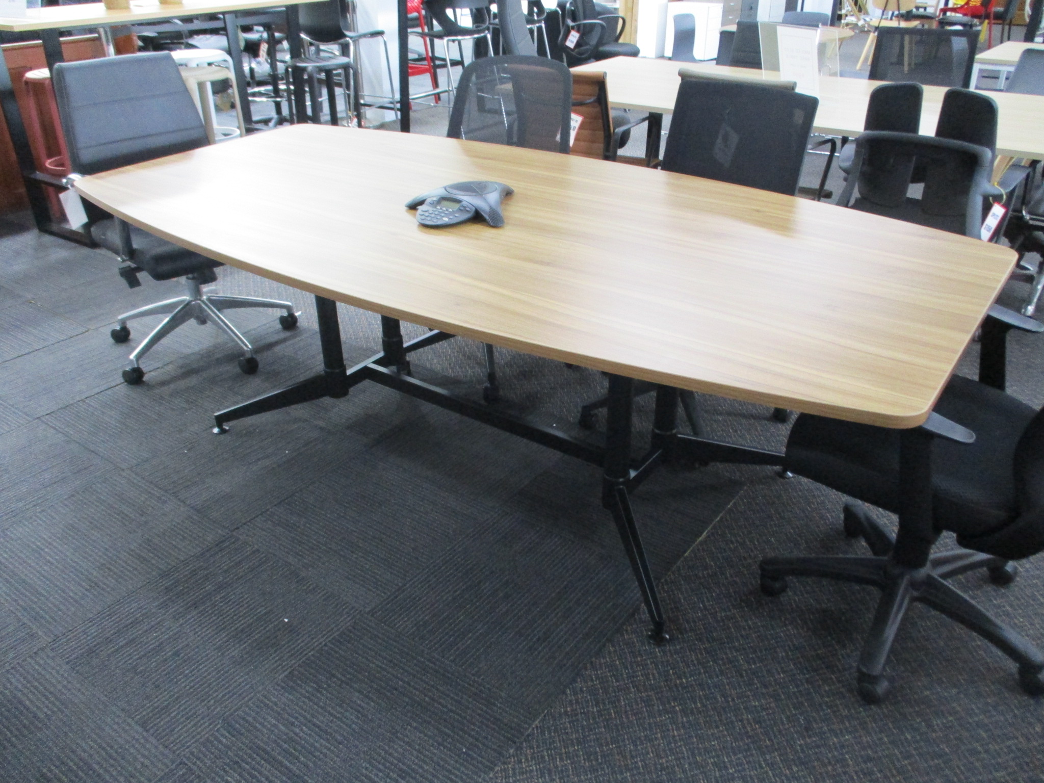 New Typhoon Walnut Boardroom Table 2400×1200 $790