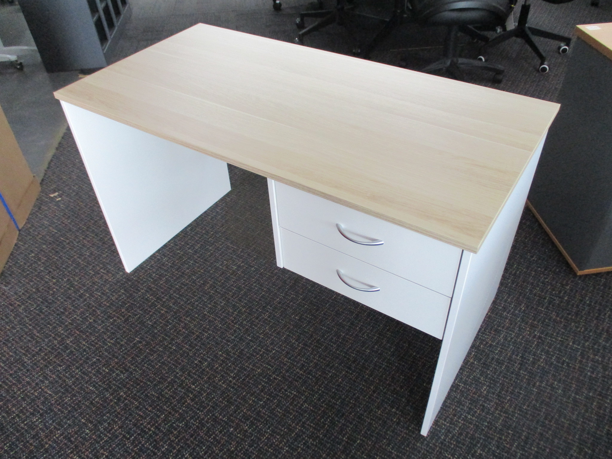 New Natural Oak and White Desks 1200×600 $295