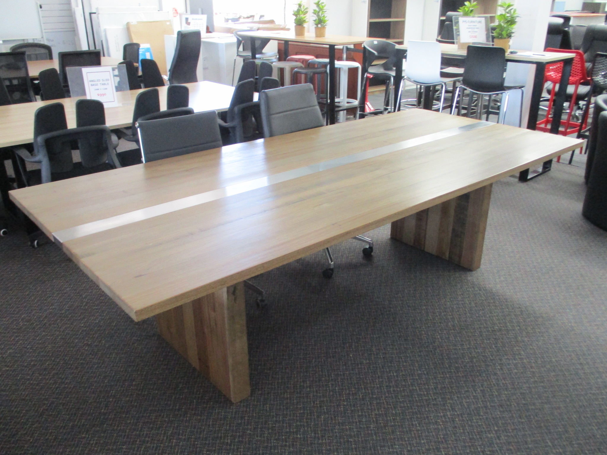 PYS Timber Boardroom Table 2700×1200 $3500