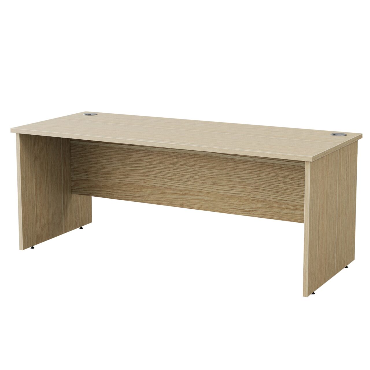Natural Oak Slab End Desk | Giant Office Furniture