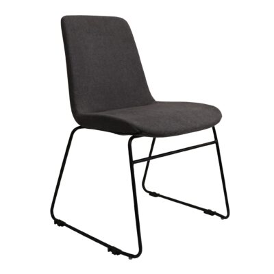 Tempo Chair Black Frame Charcoal Fabric | Giant Office Furniture