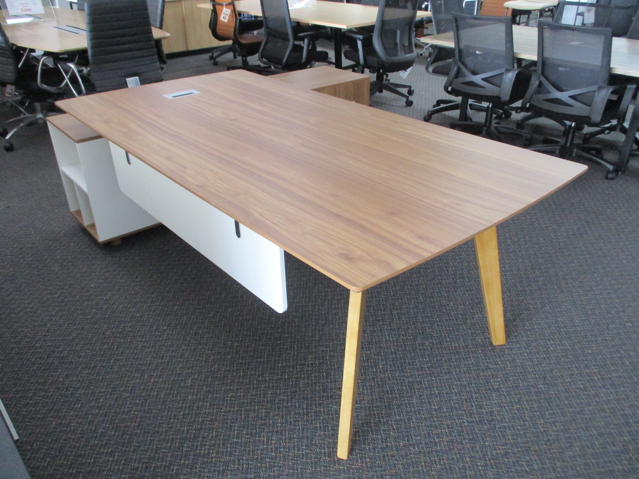 Walnut Desk and Return 2200×1800 $790